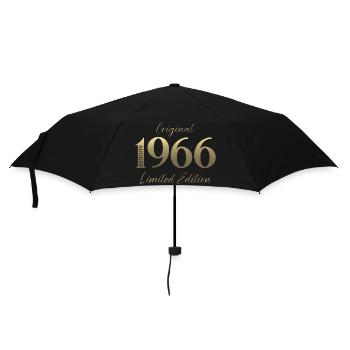 60. Geburtstag Geschenk Original August 1966 - Regenschirm (klein) - Schwarz - Vorne