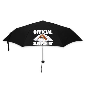 Chemise de nuit officielle - Mignonne maman de chien basset hound - Parapluie standard - noir - Devant