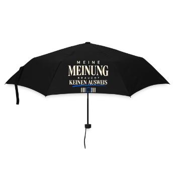 Meinungsfreiheit Demo Datenschutz Bürgerrechte - Regenschirm (klein) - Schwarz - Vorne