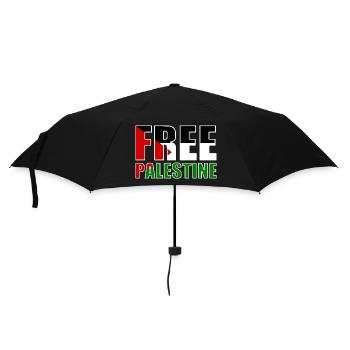 Free palestine - Umbrella (small) - black - Front