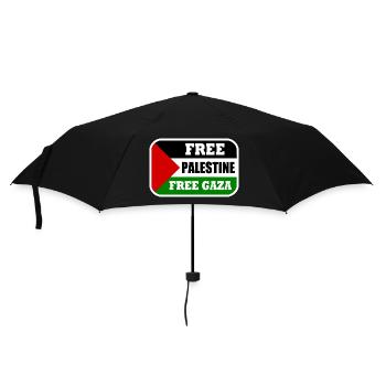 Free palestine free gaza - Umbrella (small) - black - Front