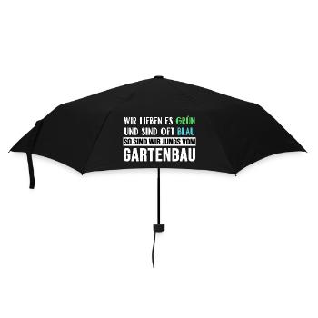 gartenbau landschaftsgärtner grünpflege - Regenschirm (klein) - Schwarz - Vorne