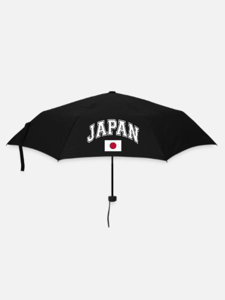 Japan Flagge - Regenschirm (klein) - Schwarz