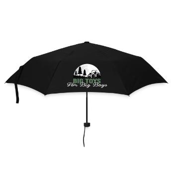 tractor farmer field tractor driver trekker - Umbrella (small) - black - Front