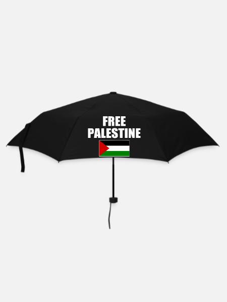 Free palestine - Regenschirm (klein) - Schwarz