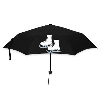 schlittschuhe 2 - Regenschirm (klein) - Schwarz - Vorne