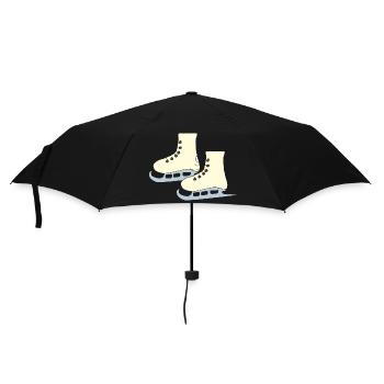 schlittschuhe gelb - Regenschirm (klein) - Schwarz - Vorne
