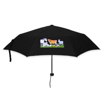 Animaux de ferme / animaux dans le cœur - Parapluie standard - noir - Devant