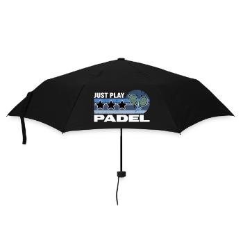 padel padeltennis padeltennisspieler - Regenschirm (klein) - Schwarz - Vorne