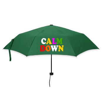 Calm down - Regenschirm (klein) - Flaschengrün - Vorne
