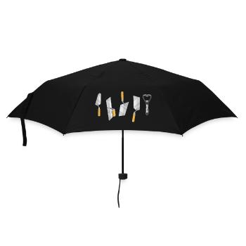 maçon artisans brique mortier mason truelle - Parapluie standard - noir - Devant