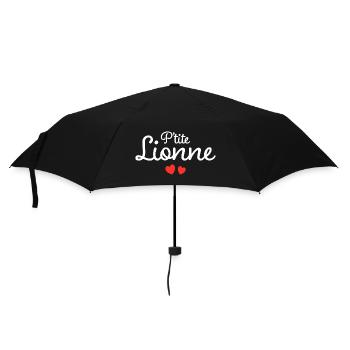 Petite Lionne Humour Surnom Affectueux Femme - Parapluie standard - noir - Devant
