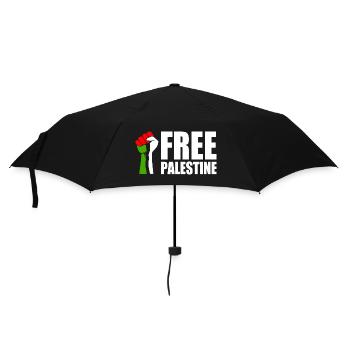 Free palestine - Umbrella (small) - black - Front
