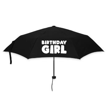 Birthday Girl Party Birthday Child - Umbrella (small) - black - Front