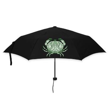 Krebs - Regenschirm (klein) - Schwarz - Vorne