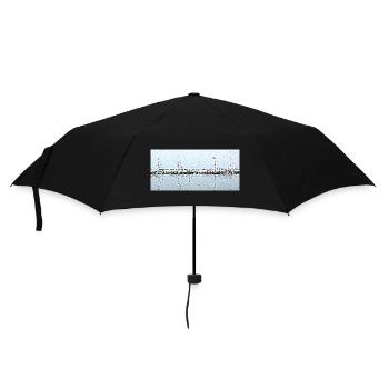 Boats and their reflection - Umbrella (small) - black - Front