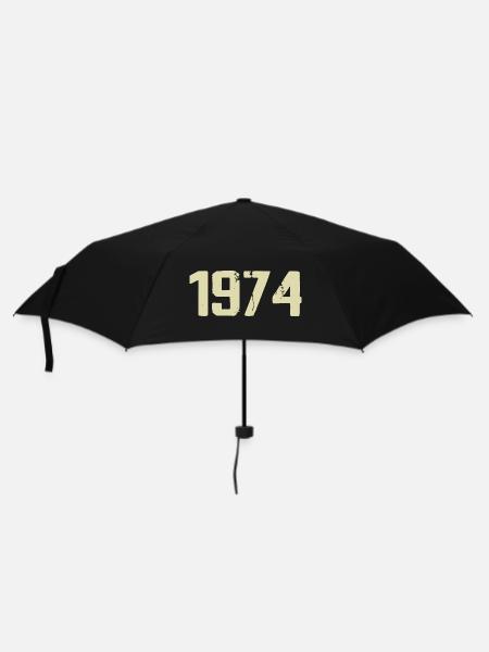 Jubiläum 1974 - Regenschirm (klein) - Schwarz