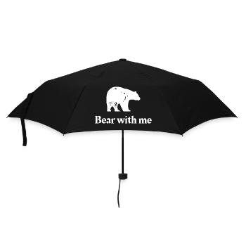 Bear With Me, Grizzly Bear - Umbrella (small) - black - Front
