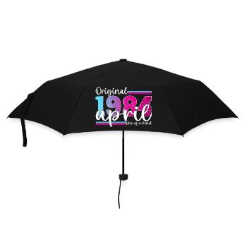 39e anniversaire Mme Magenta April Née en 1984 - Parapluie standard - noir - Devant