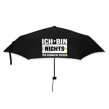 badminton ist nichts für schwache nerven - Regenschirm (klein) - Schwarz - Vorne
