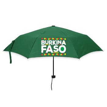 Burkinabè Drapeau Burkina Faso - Parapluie standard - vert bouteille - Devant