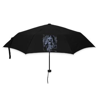 Skull girl blue - Umbrella (small) - black - Front