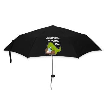 T-Rex at bed - Design - Umbrella (small) - black - Front