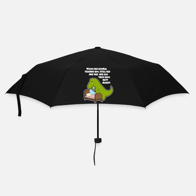 T-Rex au lit - Design - Parapluie standard - noir