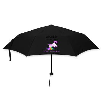 Désolée du retard ma licorne était bourrée cadeau - Parapluie standard - noir - Devant