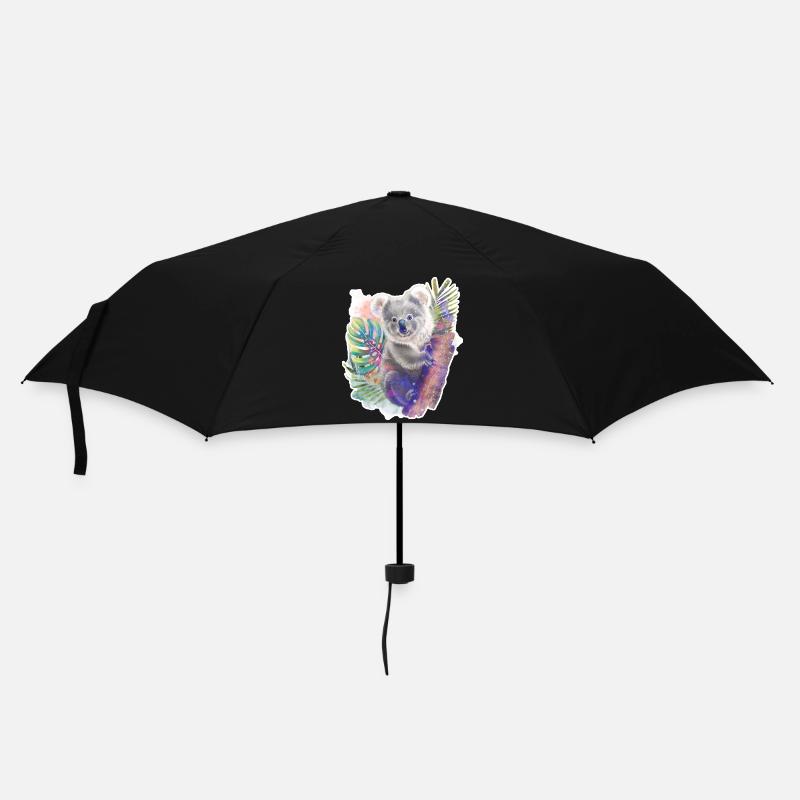 Koala | Koala Bär - Regenschirm (klein) - Schwarz