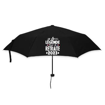La Légende Prend Sa Retraite 2023 - Parapluie standard - noir - Devant