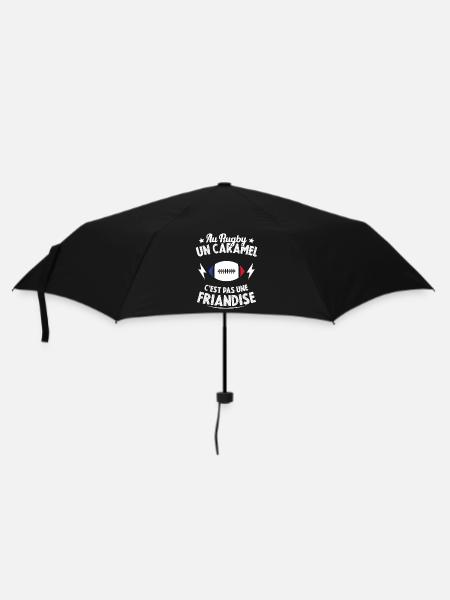 Au Rugby Un Caramel C'est Pas Une Friandise - Parapluie standard - noir