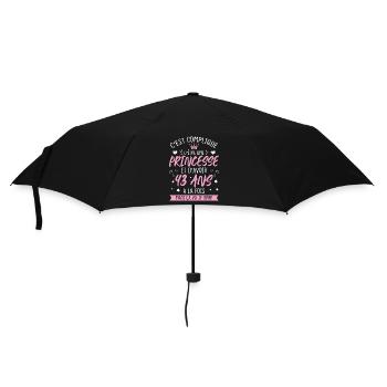 Une princesse et d'avoir 43 ans, Cadeau 43 ans - Parapluie standard - noir - Devant