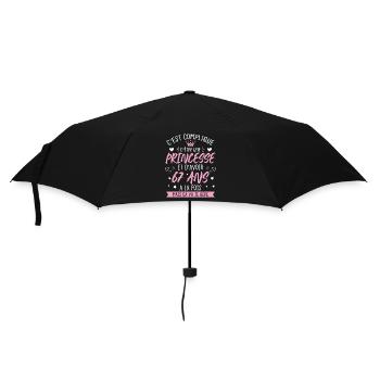 Une princesse et d'avoir 67 ans, Cadeau 67 ans - Parapluie standard - noir - Devant