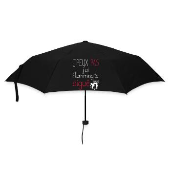 Je peux pas j'ai flemmingite aigüe cadeau humour - Parapluie standard - noir - Devant