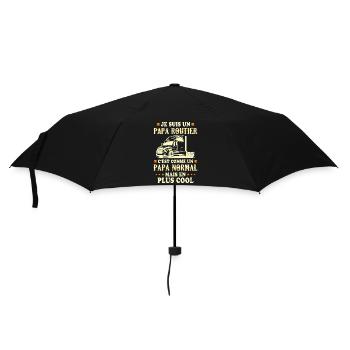 Je suis un papa routier c'est comme un papa - Parapluie standard - noir - Devant
