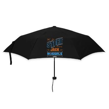 terrier geschenk pfote bullterrier schäferhund - Regenschirm (klein) - Schwarz - Vorne