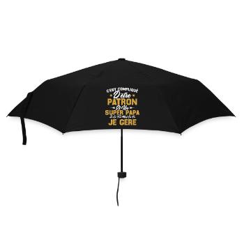 Complique D'être Un Super Papa et Patron Cadeau - Parapluie standard - noir - Devant