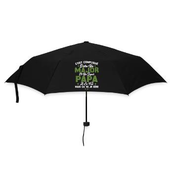 Papa Major Cadeau Humour Fête Des Pères - Parapluie standard - noir - Devant