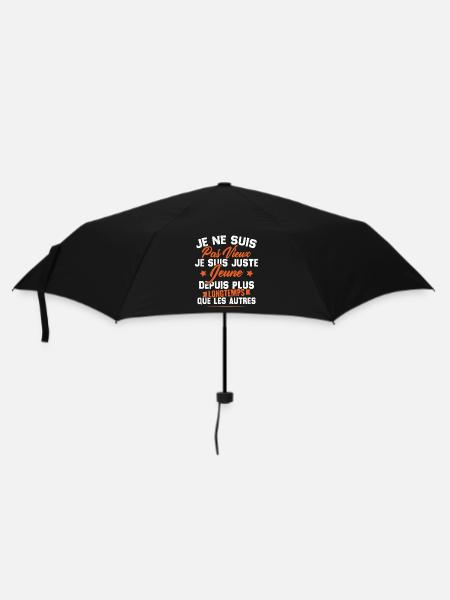 Je ne suis pas vieux je suis juste jeune - Parapluie standard - noir