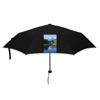 Jasna See Kranjska Gora Slowenien - Regenschirm (klein) - Schwarz - Vorne