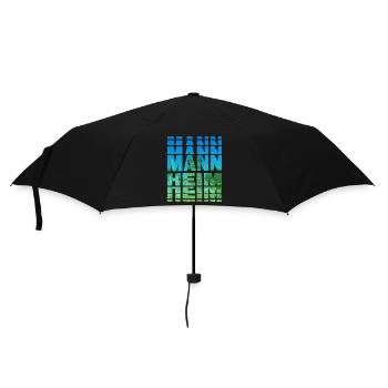 Mannheim Germany City Skyline Home Love - Umbrella (small) - black - Front