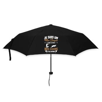 Un mec simple J'aime la chasse et les apéros - Parapluie standard - noir - Devant
