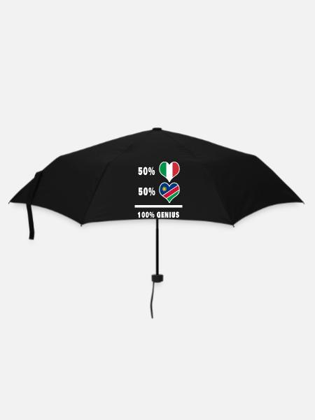 Brilliant Italien und Namibia / Geschenk - Regenschirm (klein) - Schwarz