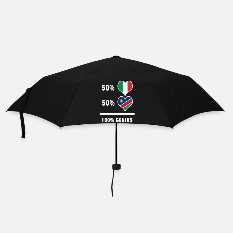 Brilliant Italien und Namibia / Geschenk - Regenschirm (klein) - Schwarz