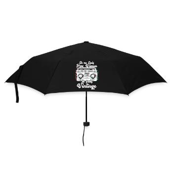 Je ne suis pas vieux je suis vintage Cadeau - Parapluie standard - noir - Devant