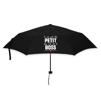 Je suis peut etre petit mais c'est moi le boss - Parapluie standard - noir - Devant