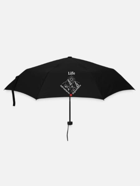 Life Adventures Experience - Adventure Tee - Regenschirm (klein) - Schwarz