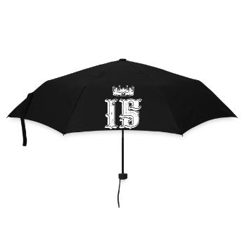 15 Couronne numérique - Parapluie standard - noir - Devant