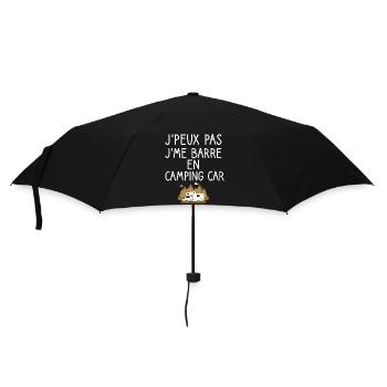 Je peux pas je me barre en camping car - Parapluie standard - noir - Devant